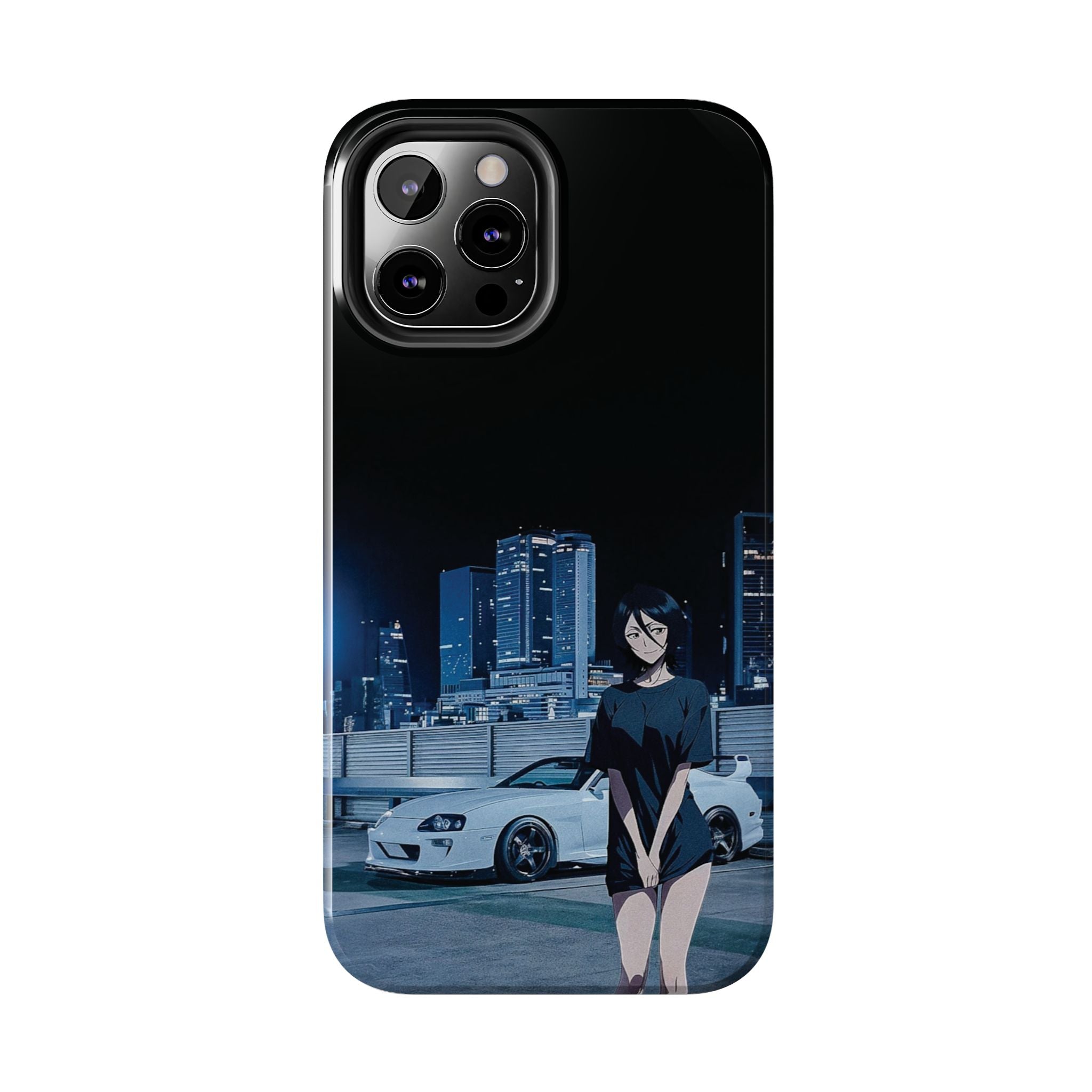 Anime-Inspired Tough Phone Case for Car Enthusiasts