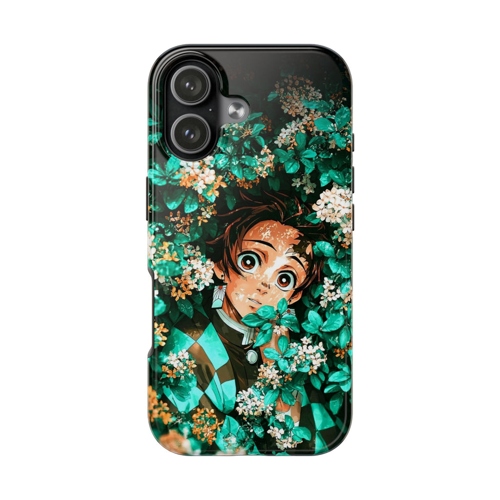 Floral Fantasy Tough Phone Cases | Trendy Phone Cover | Unique Gift for Nature Lovers | Durable Protection | Anime-Inspired Design