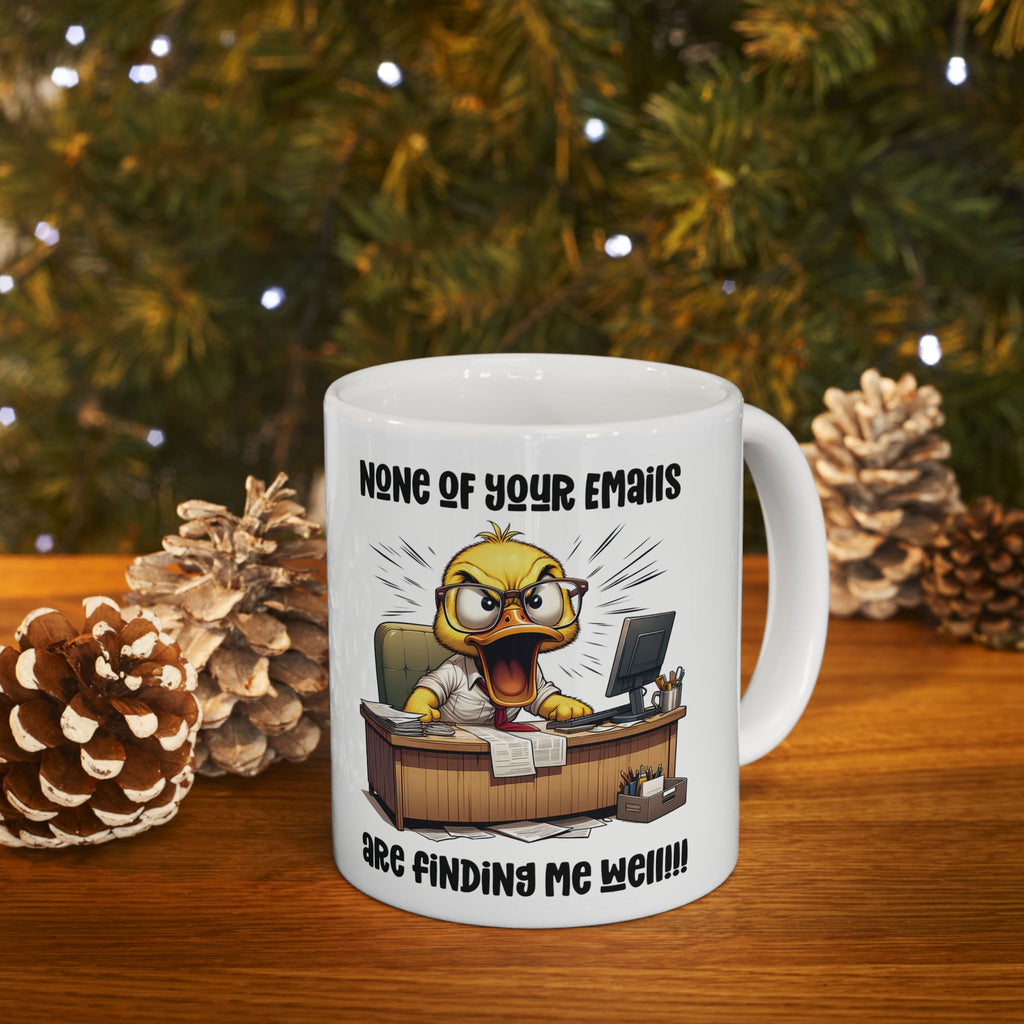 Funny Ceramic Mug for Office Humor, Coffee Lover Gift, Work Motivation Mug, Unique Desk Decor, Novelty Gift 11oz/15oz