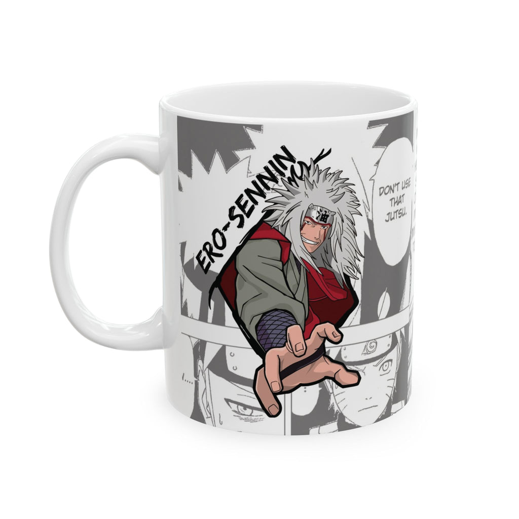 Anime Comic Panel Mug — Jiraiya 'Most Holy Hermit Sage' Design (11oz/15oz)