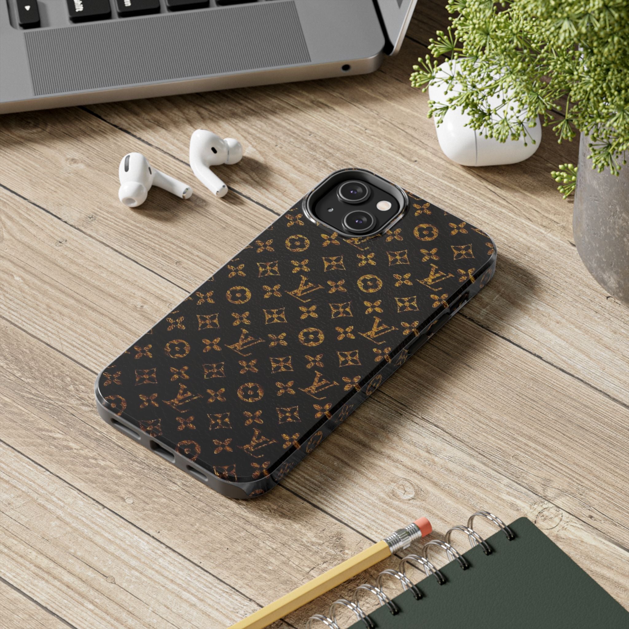 Louis Vuitton Inspired Tough Phone Cases, Stylish Phone Covers, Luxurious Phone Accessories, Fashionable Gift for Her, Durable Tech [...]