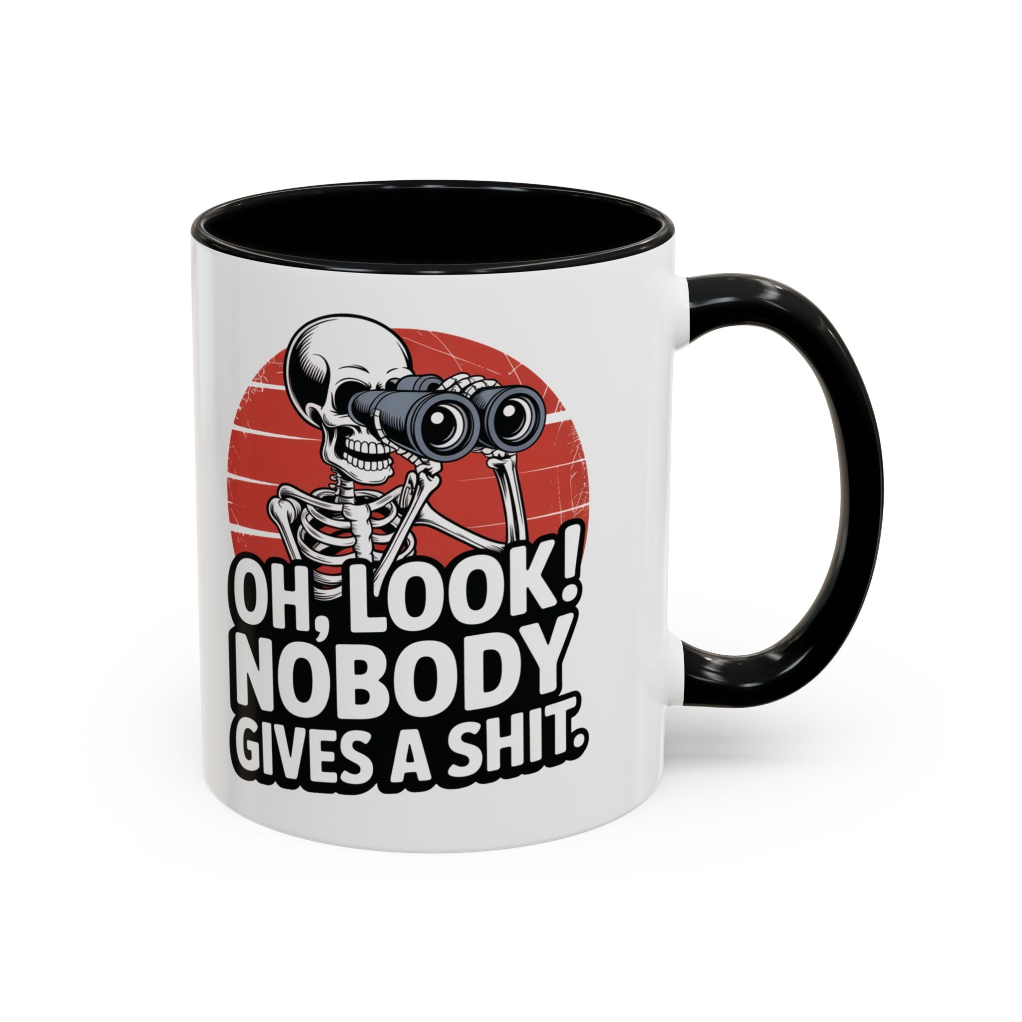 Skeleton Coffee Mug with Sassy Quote, Funny Gift for Friends, Office Humor, Halloween Décor, Unique Gift Idea