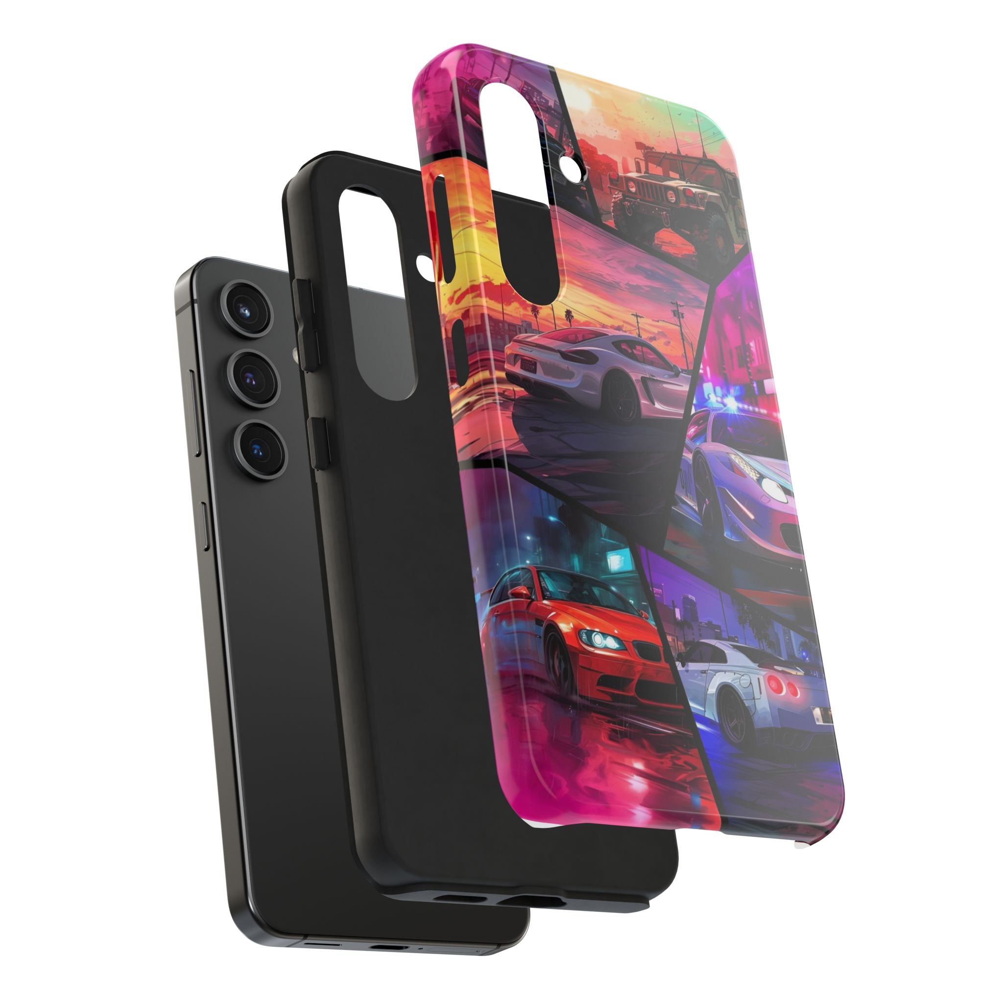 Vibrant Automotive Tough Phone Cases for Car Enthusiasts