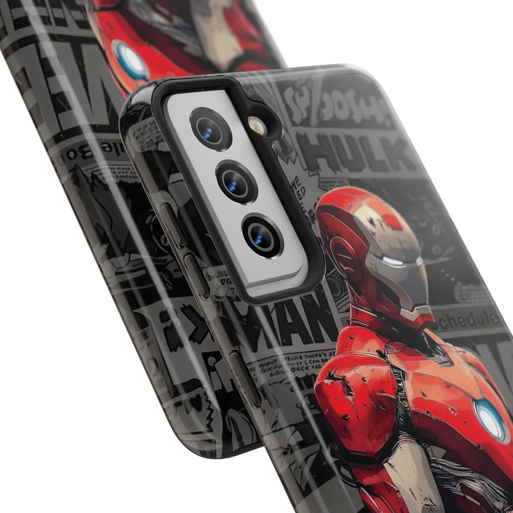 Iron Man Hero Tough Phone Cases - Durable, Stylish, Perfect for Marvel Fans, Geek Gifts, Comic Book Lovers, Unique Accessories