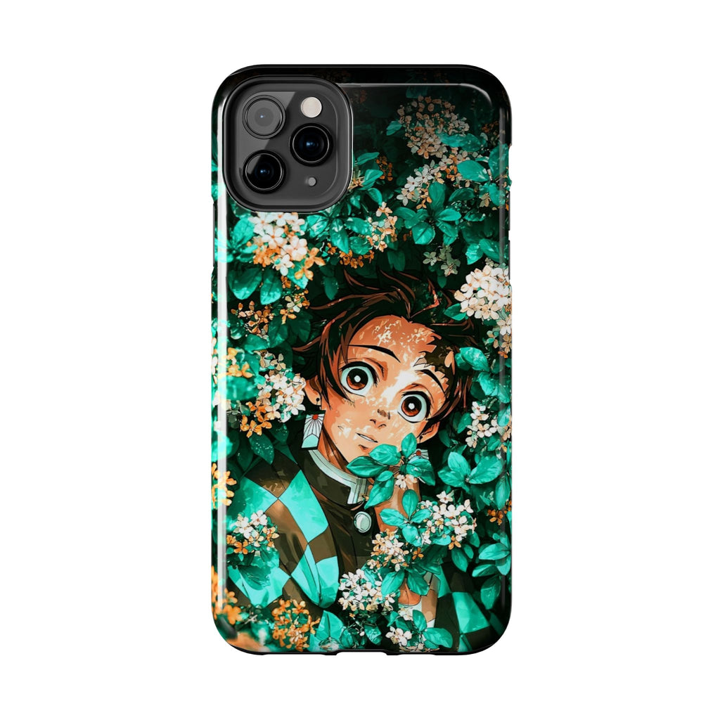 Floral Fantasy Tough Phone Cases | Trendy Phone Cover | Unique Gift for Nature Lovers | Durable Protection | Anime-Inspired Design