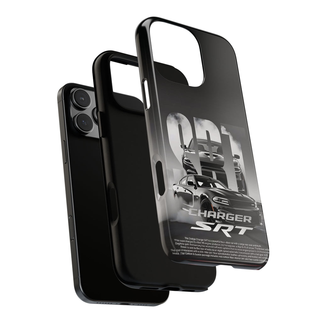 Charger SRT Tough Cases Phone Case — Monochrome Muscle Car Design