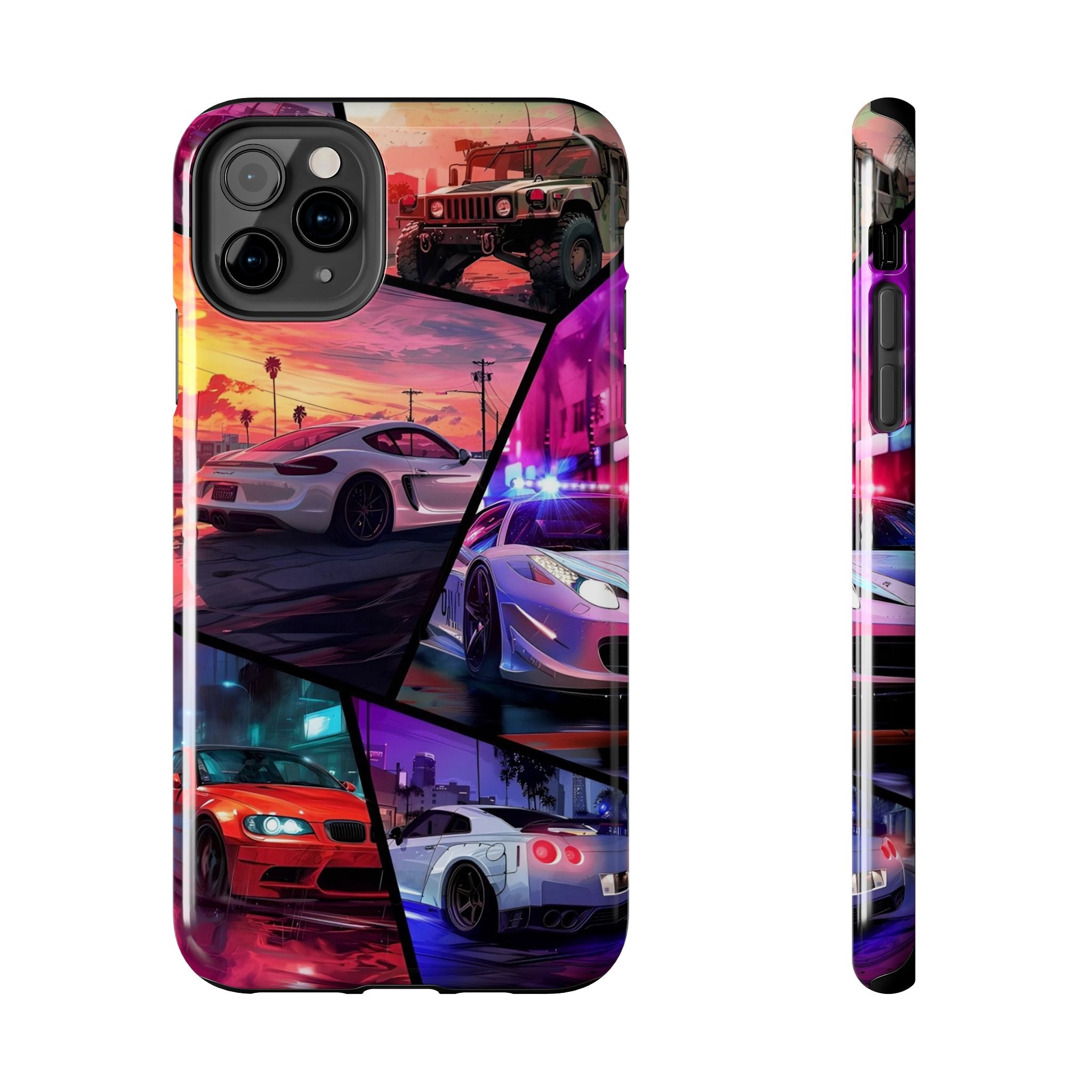 Vibrant Automotive Tough Phone Cases for Car Enthusiasts