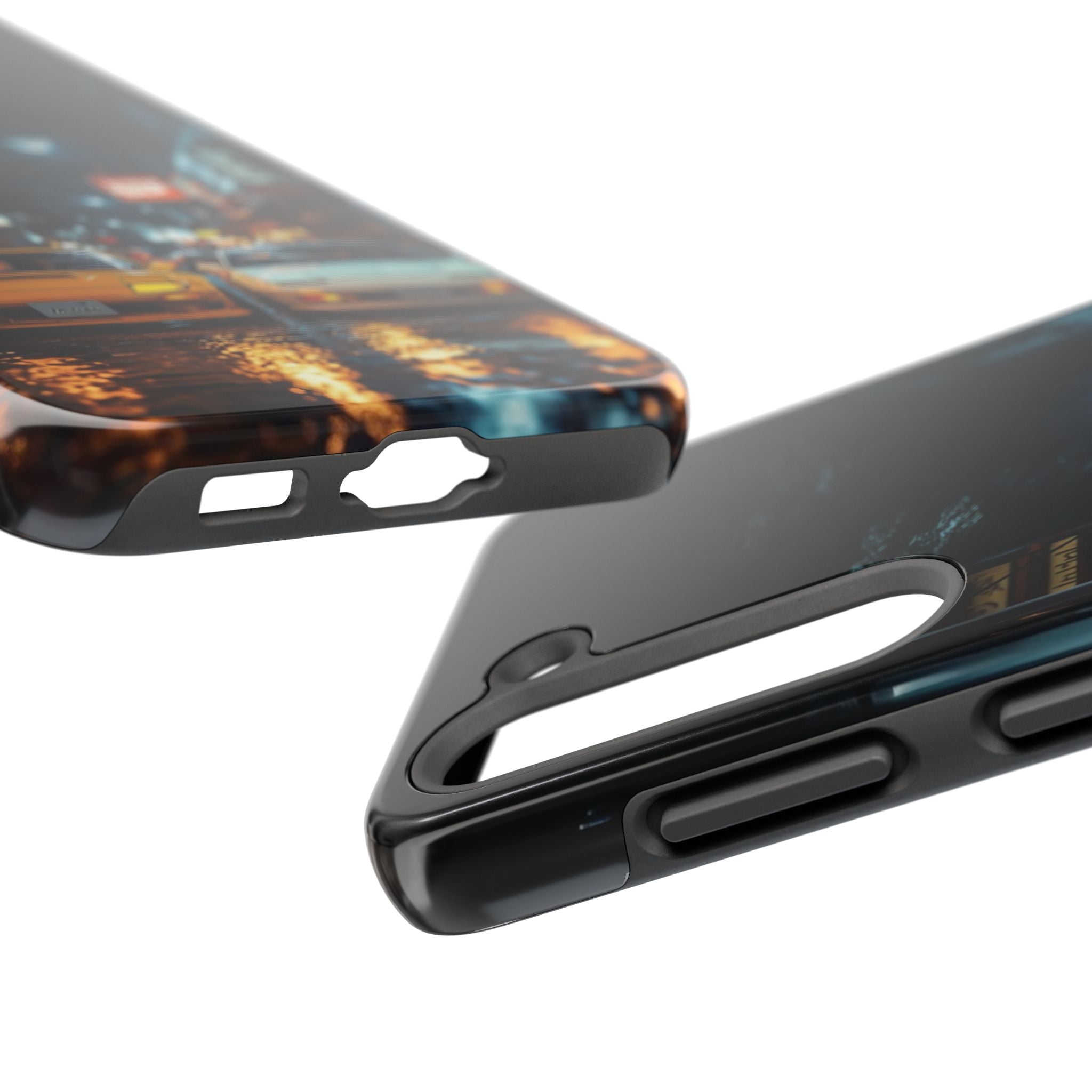 Night Cityscape Phone Cases, Urban Aesthetic Case, Tough Protection Case, Perfect Gift for Car Lovers, Ideal for Birthdays, Holidays