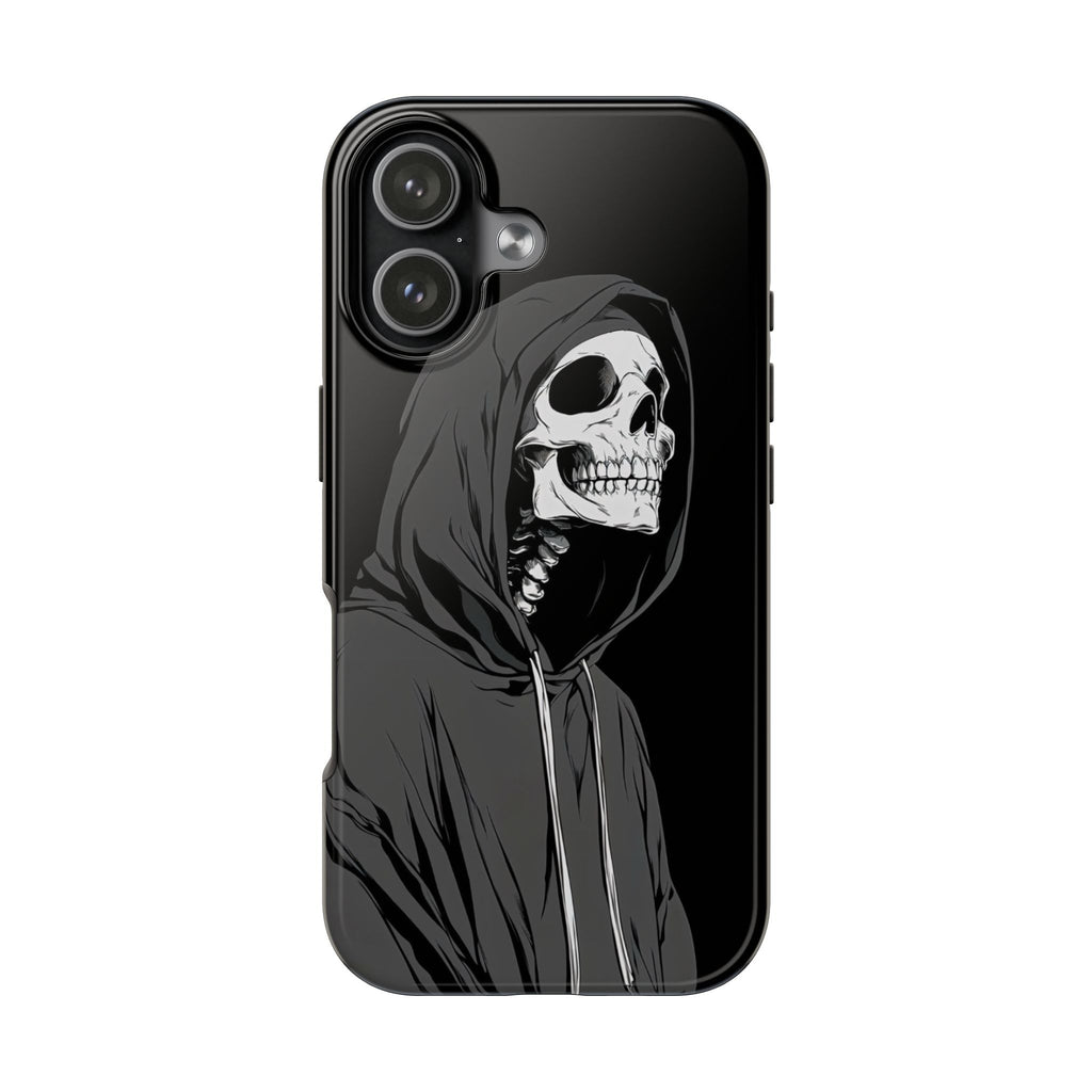 Edgy Skull Phone Cases, Protective Phone Cover, Goth Aesthetic, Halloween Decor, Unique Gift