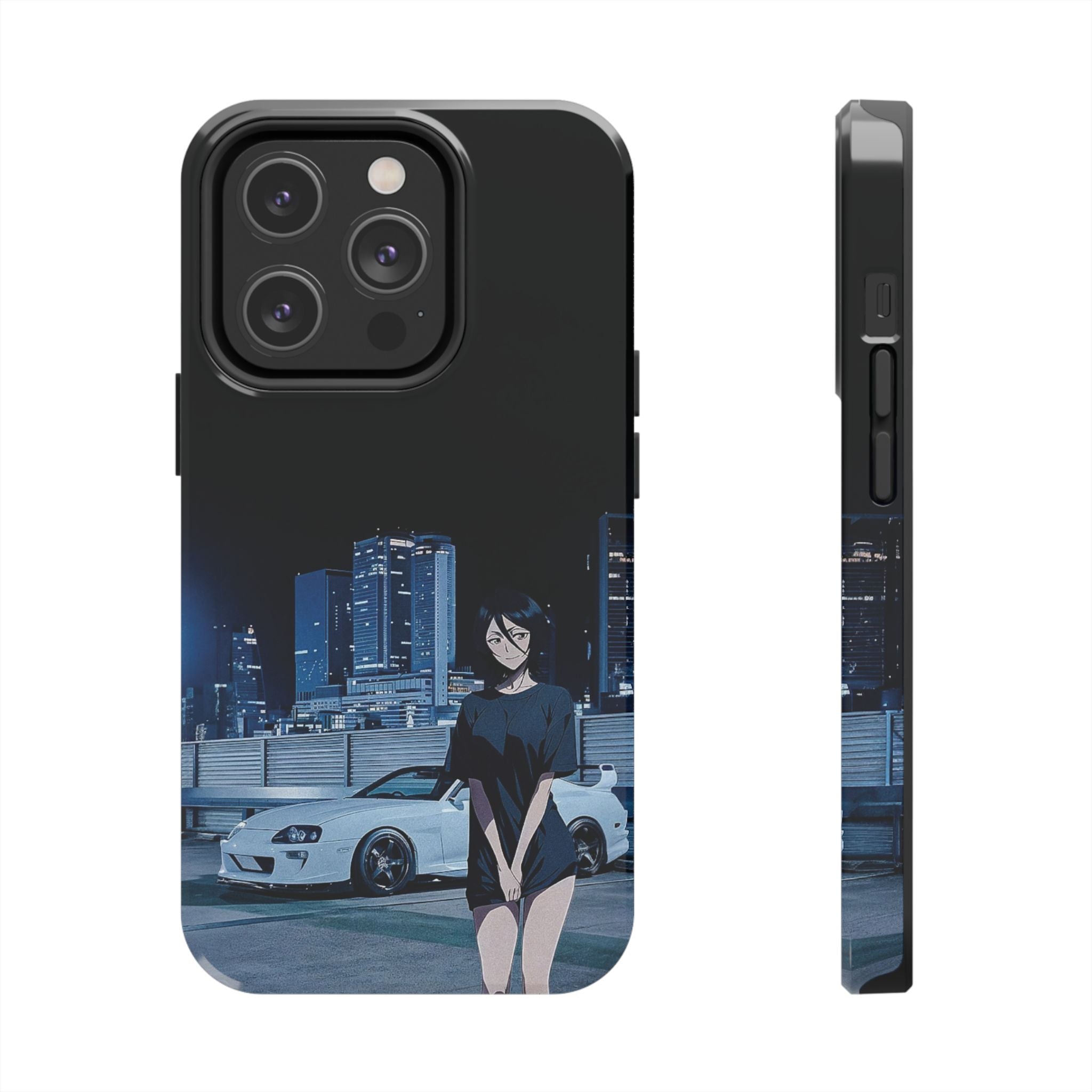 Anime-Inspired Tough Phone Case for Car Enthusiasts