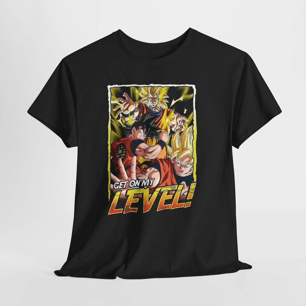 Anime Power Squad Tee — "Get On My Level" Graphic T-Shirt
