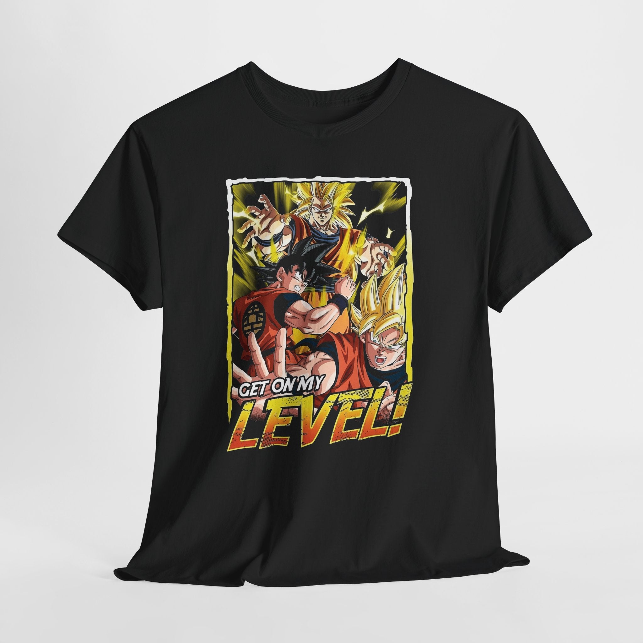 Anime Power Squad Tee — "Get On My Level" Graphic T-Shirt