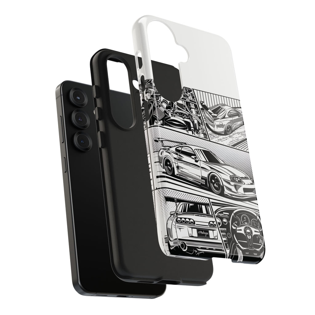 Racing Car Tough Phone Case - Durable Protection for Auto Enthusiasts