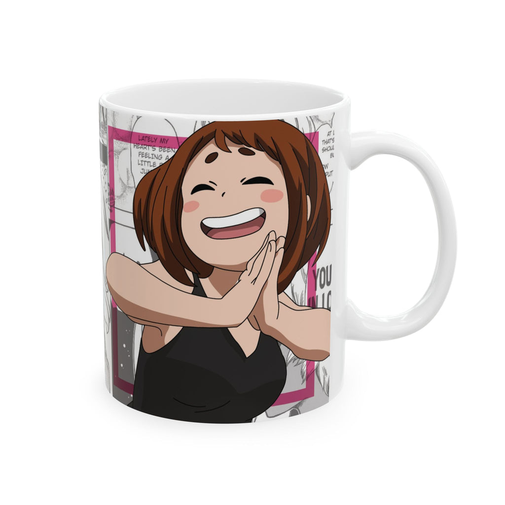 Anime Character Collage Ceramic Mug – Cute Chibi Girls Coffee Cup (11oz/15oz)