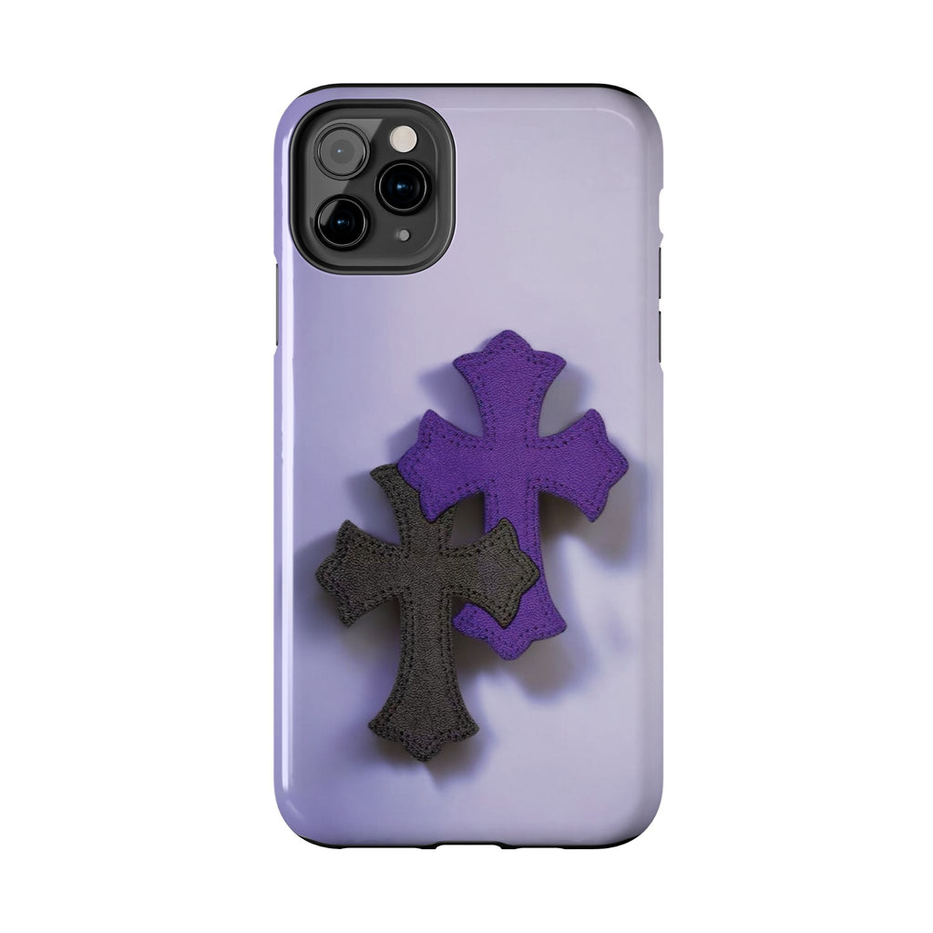 Cross Design Tough Phone Cases, Durable Phone Covers, Christian Gifts, Protective Cases for Men, Unique Tech Accessories