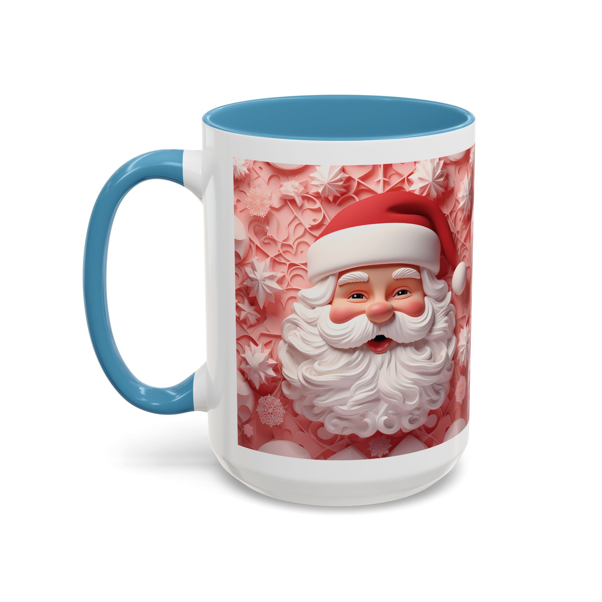 Festive Santa Coffee Mug, Christmas Mug, Holiday Gift, Winter Decoration, Cute Santa Artwork, Hot Cocoa Cup