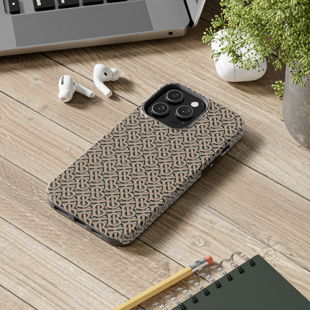 Elegant Interwoven Pattern Tough Phone Cases, Stylish Phone Covers, Durable Cases for Everyday Adventures, Gift for Phone Lovers