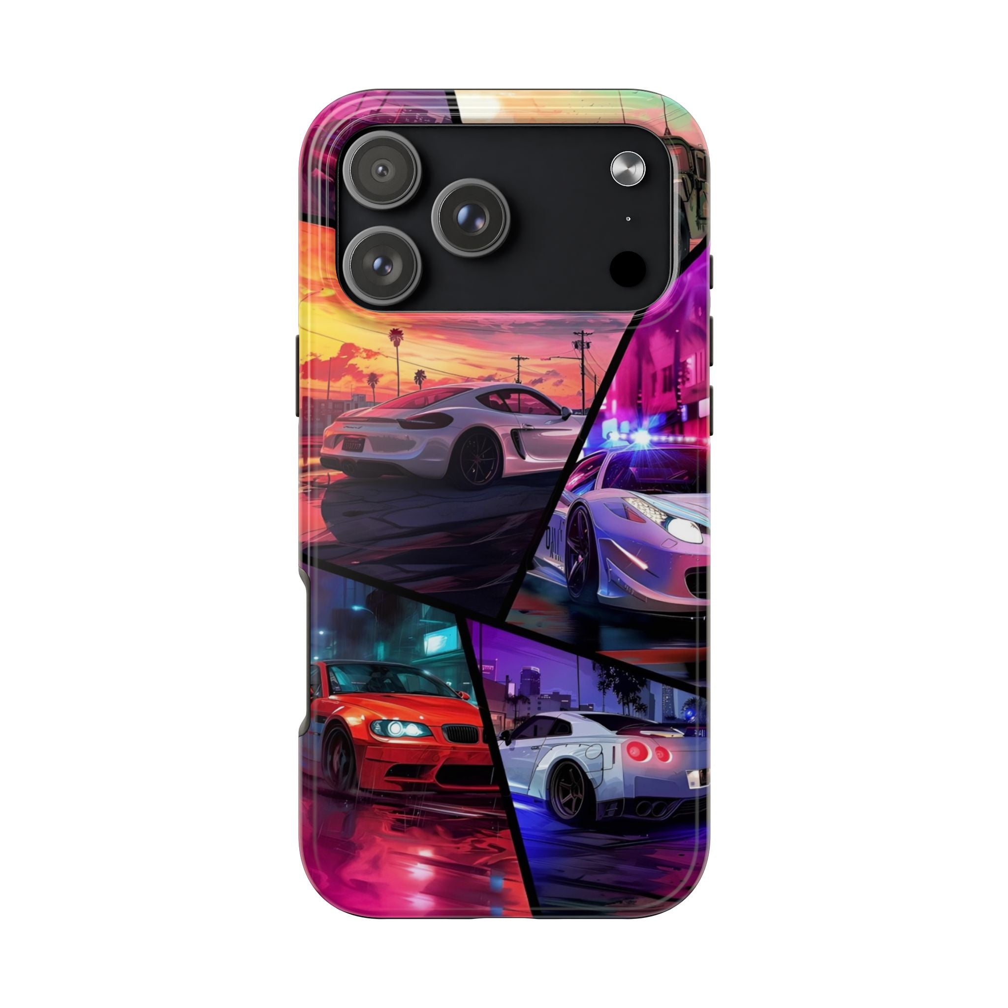 Vibrant Automotive Tough Phone Cases for Car Enthusiasts