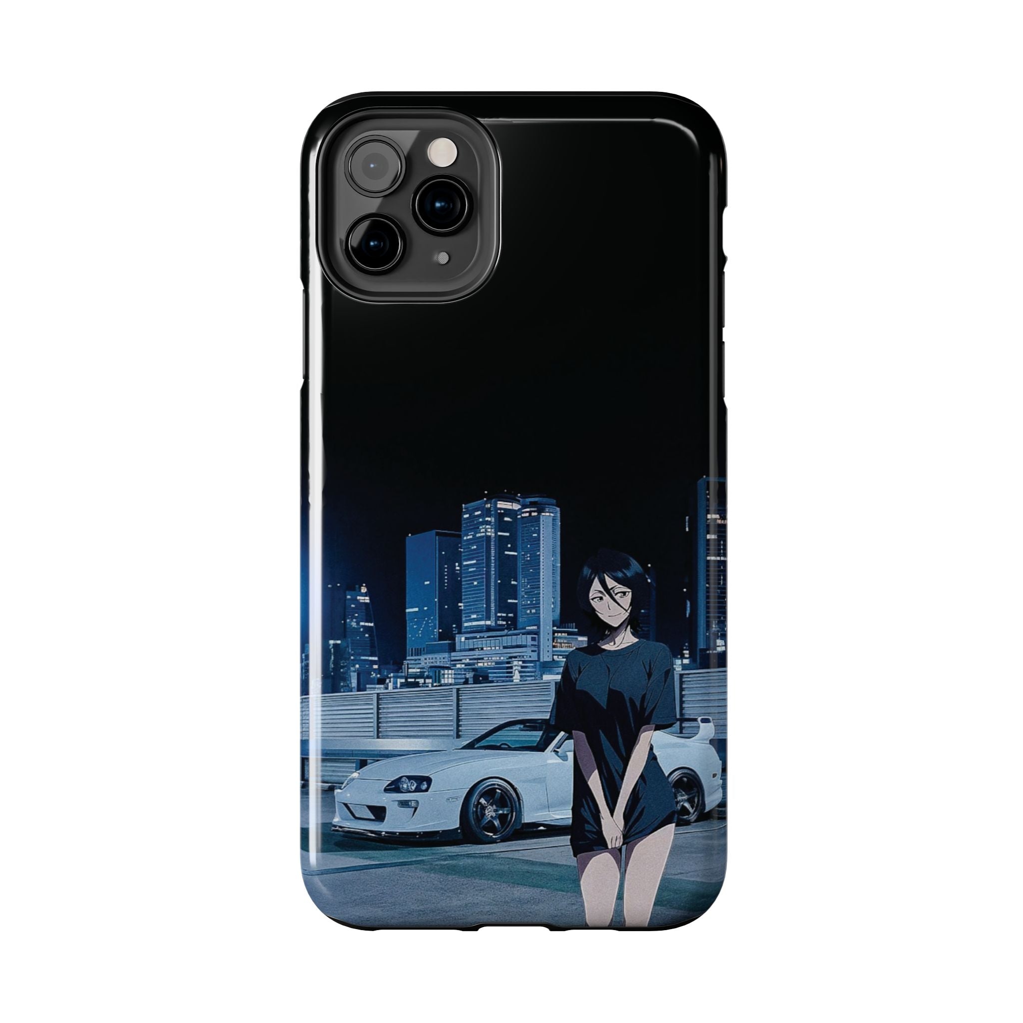 Anime-Inspired Tough Phone Case for Car Enthusiasts