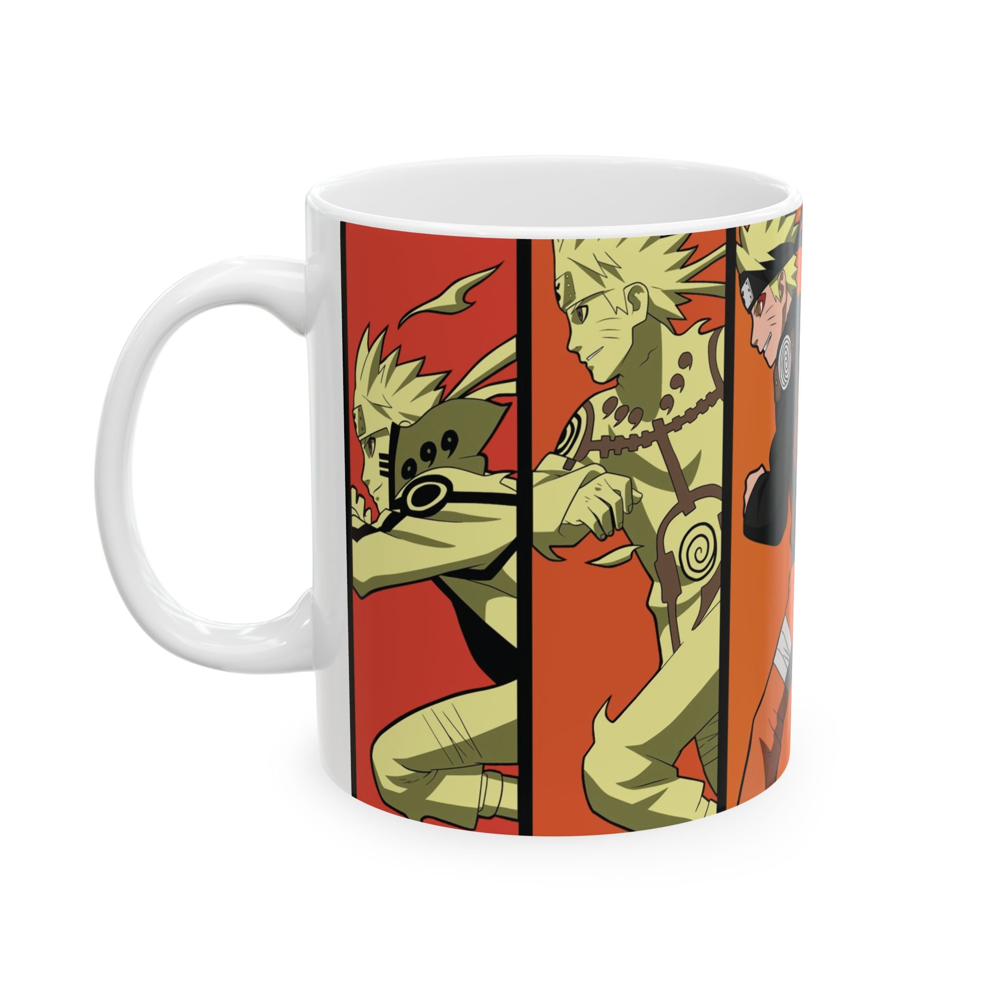 Naruto Evolution Ceramic Mug — Anime Ninja Transformations (11oz, 15oz)