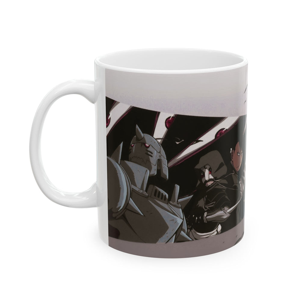 Anime Character Battle Ceramic Mug — Stylish 11oz & 15oz Coffee Cup