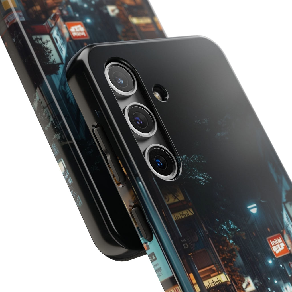 Night Cityscape Phone Cases, Urban Aesthetic Case, Tough Protection Case, Perfect Gift for Car Lovers, Ideal for Birthdays, Holidays