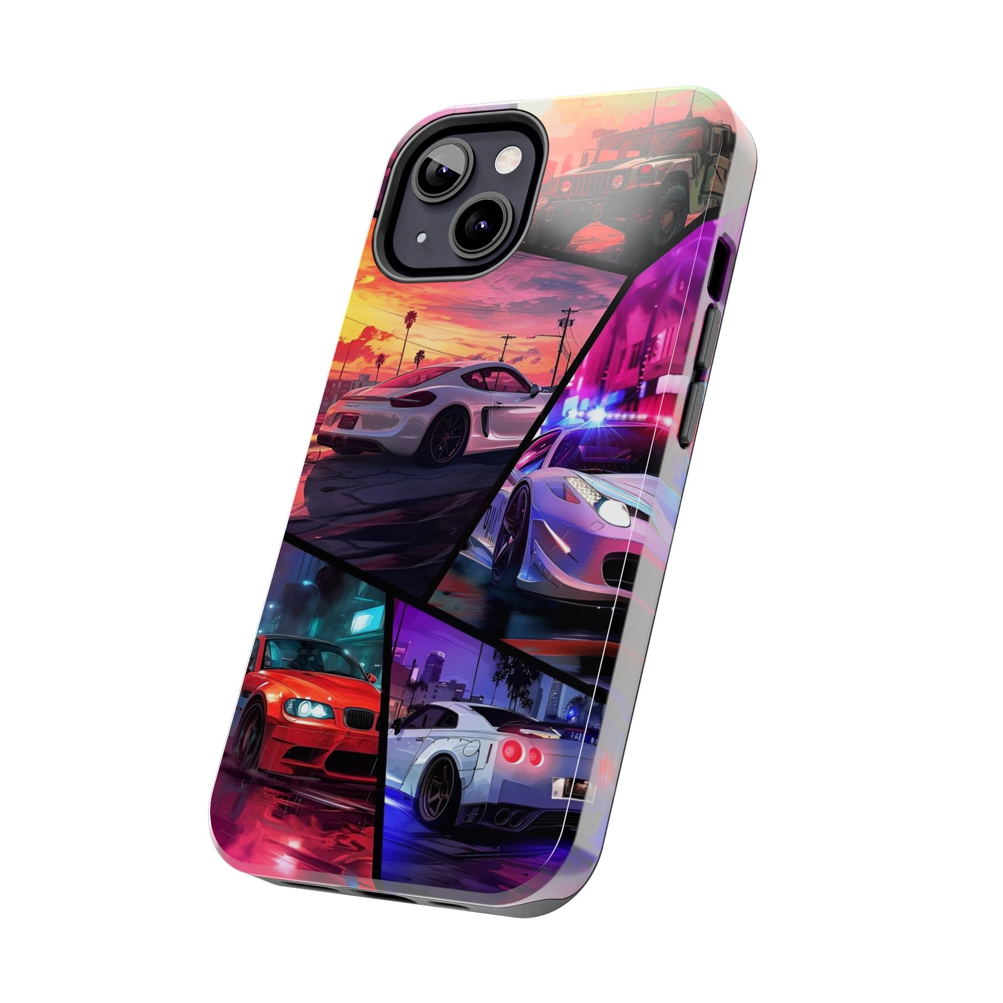 Vibrant Automotive Tough Phone Cases for Car Enthusiasts