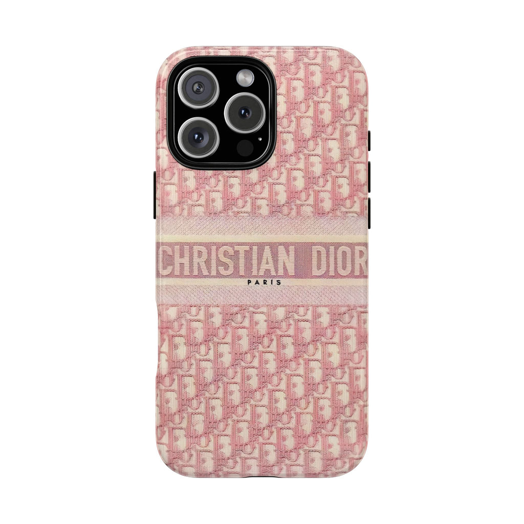 Christian Dior Pink Monogram Phone Case