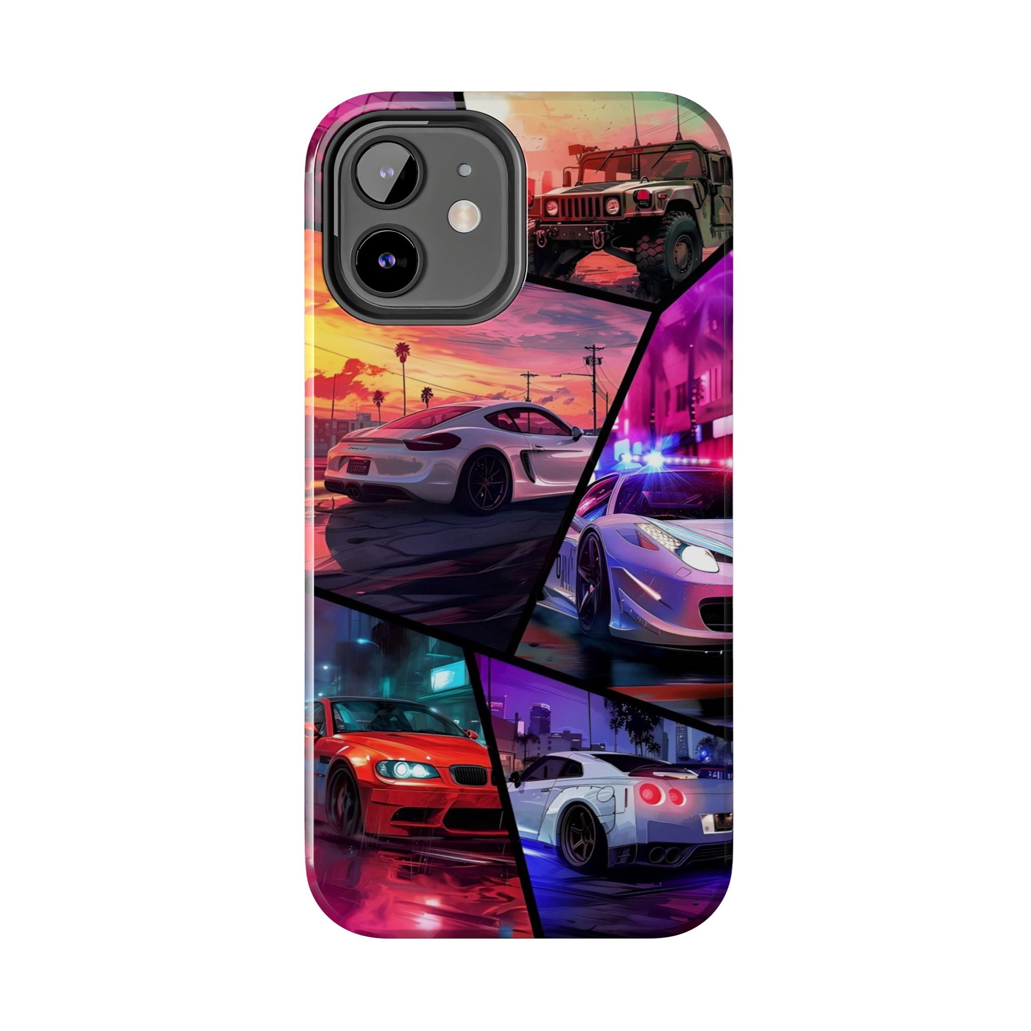 Vibrant Automotive Tough Phone Cases for Car Enthusiasts