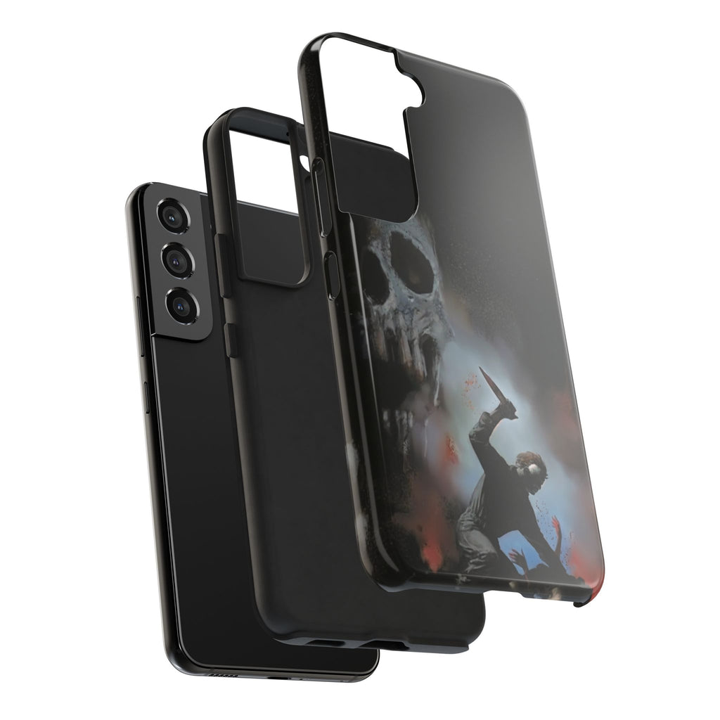 Gritty Horror Phone Cases for Fans, Tough Phone Cover, Unique Gift, Scary Design, Halloween Accessory, Movie Memorabilia