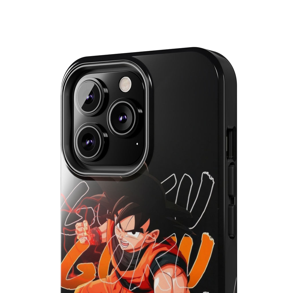 Anime Tough Phone Cases, Goku Strength Case, Durable Phone Cover, Gaming Phone Accessory, Cartoon Phone Case, Gift for Fans
