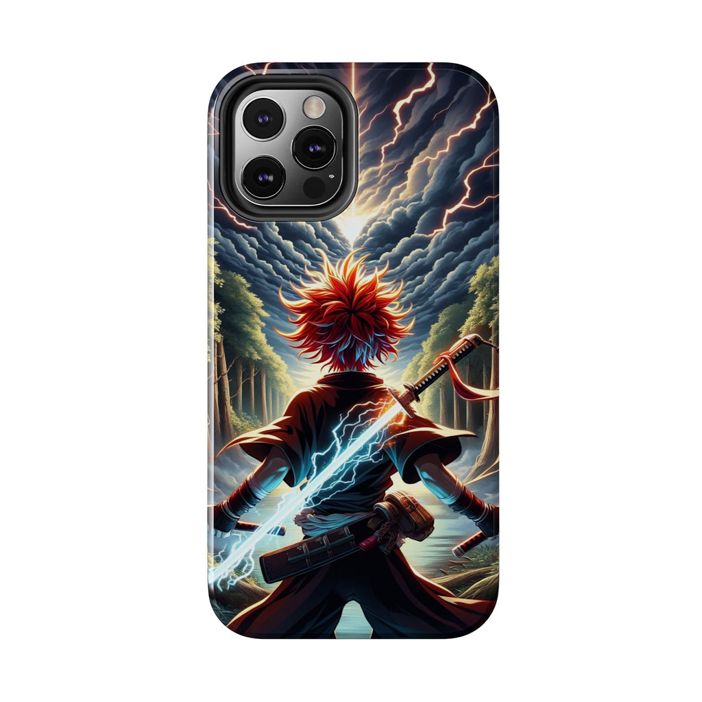 Epic Adventure Tough Phone Cases, Anime, Lightning Design, Durable Cover, Gift for Gamers, Festival Essential