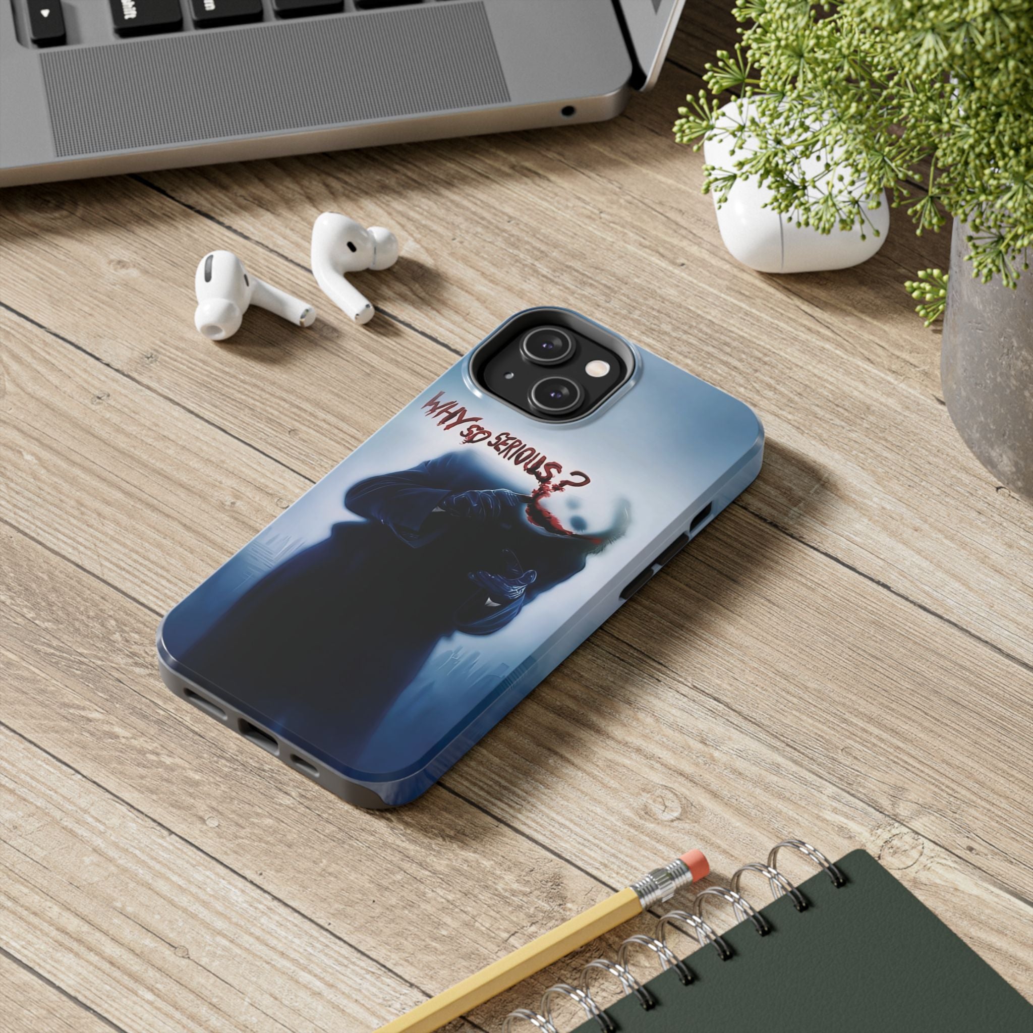 Tough Phone Cases, Dark Humor Phone Cover, Joker Inspired Case, Gifts for Movie Fans, Unique Phone Protector, Cool Accessories