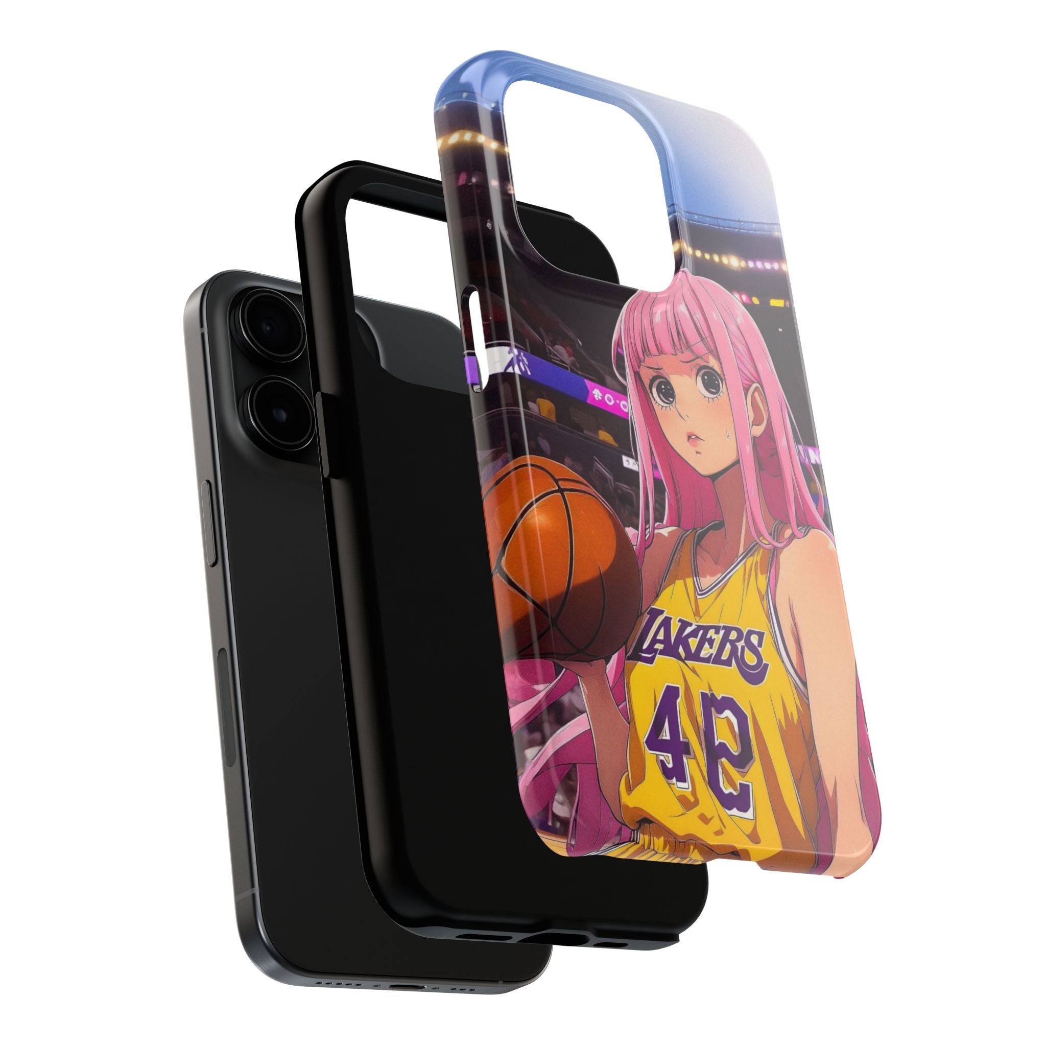 Sporty Anime Phone Cases - Tough Protection, Unique Basketball Design, Gift for Fans, Durable Soft Case, Perfect for Sports Lovers