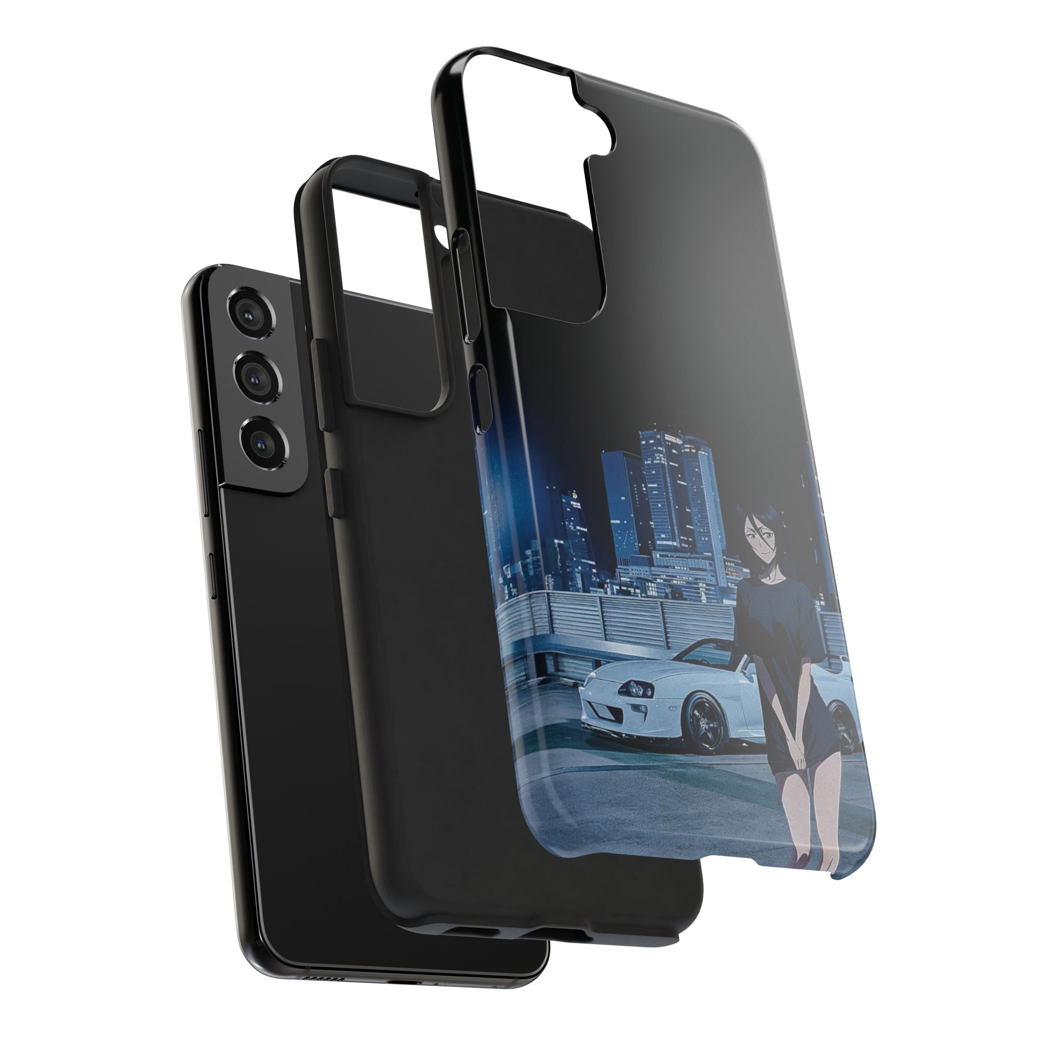 Anime-Inspired Tough Phone Case for Car Enthusiasts