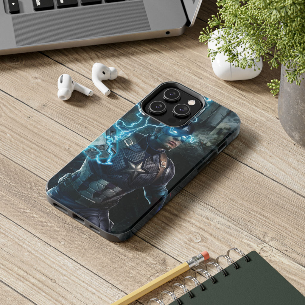 Captain America Superhero Tough Phone Cases, Hero Phone Cover, Gift for Gamers, Superhero Accessory, Durable Phone Case for Every Occasion