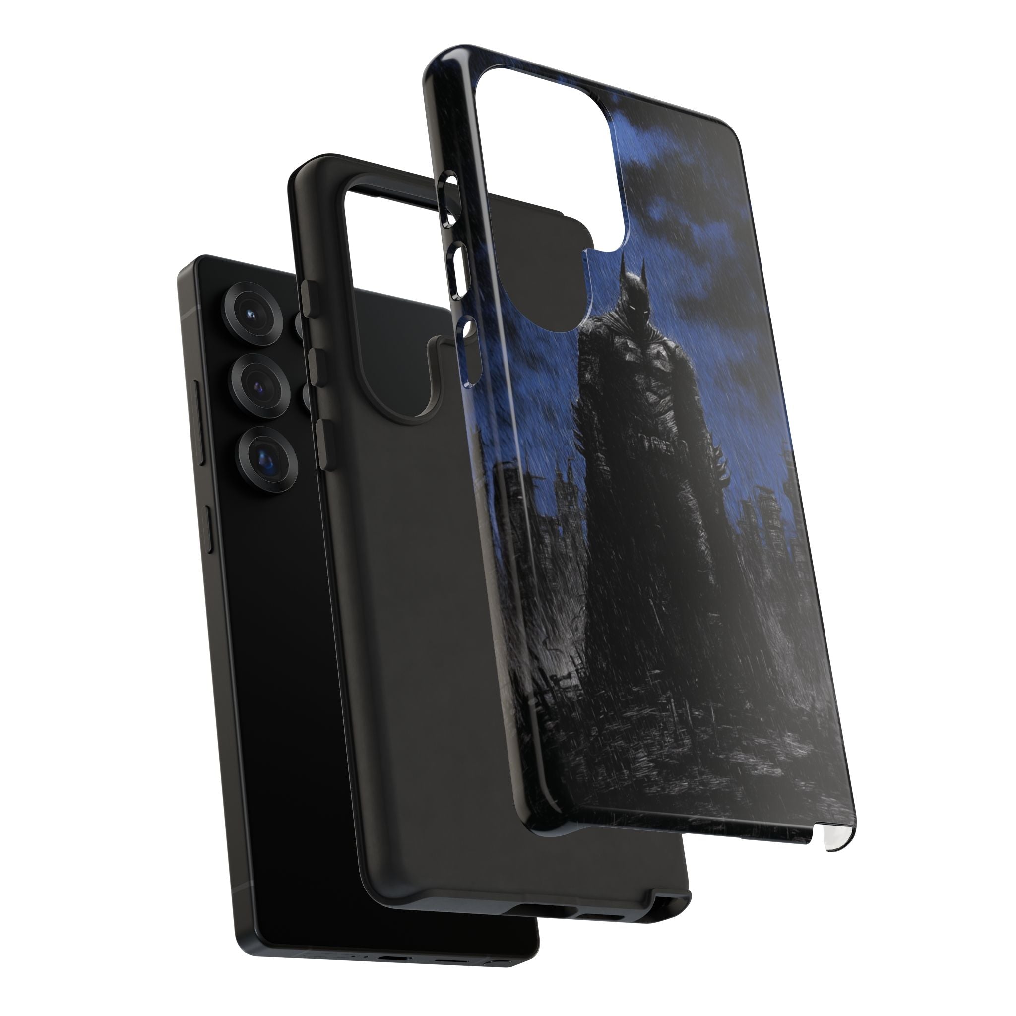 Batman Silhouette Tough Phone Case — Dark Gotham Protective Cover