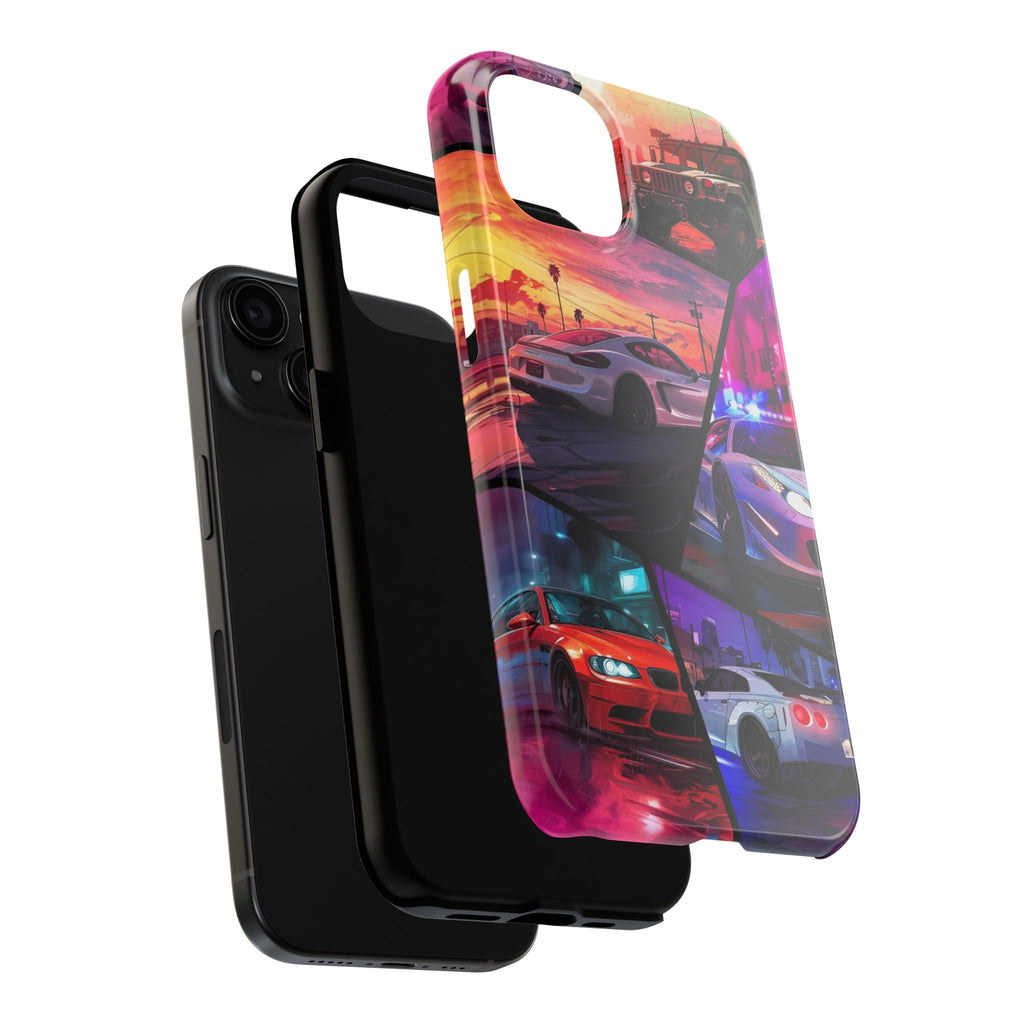 Vibrant Automotive Tough Phone Cases for Car Enthusiasts