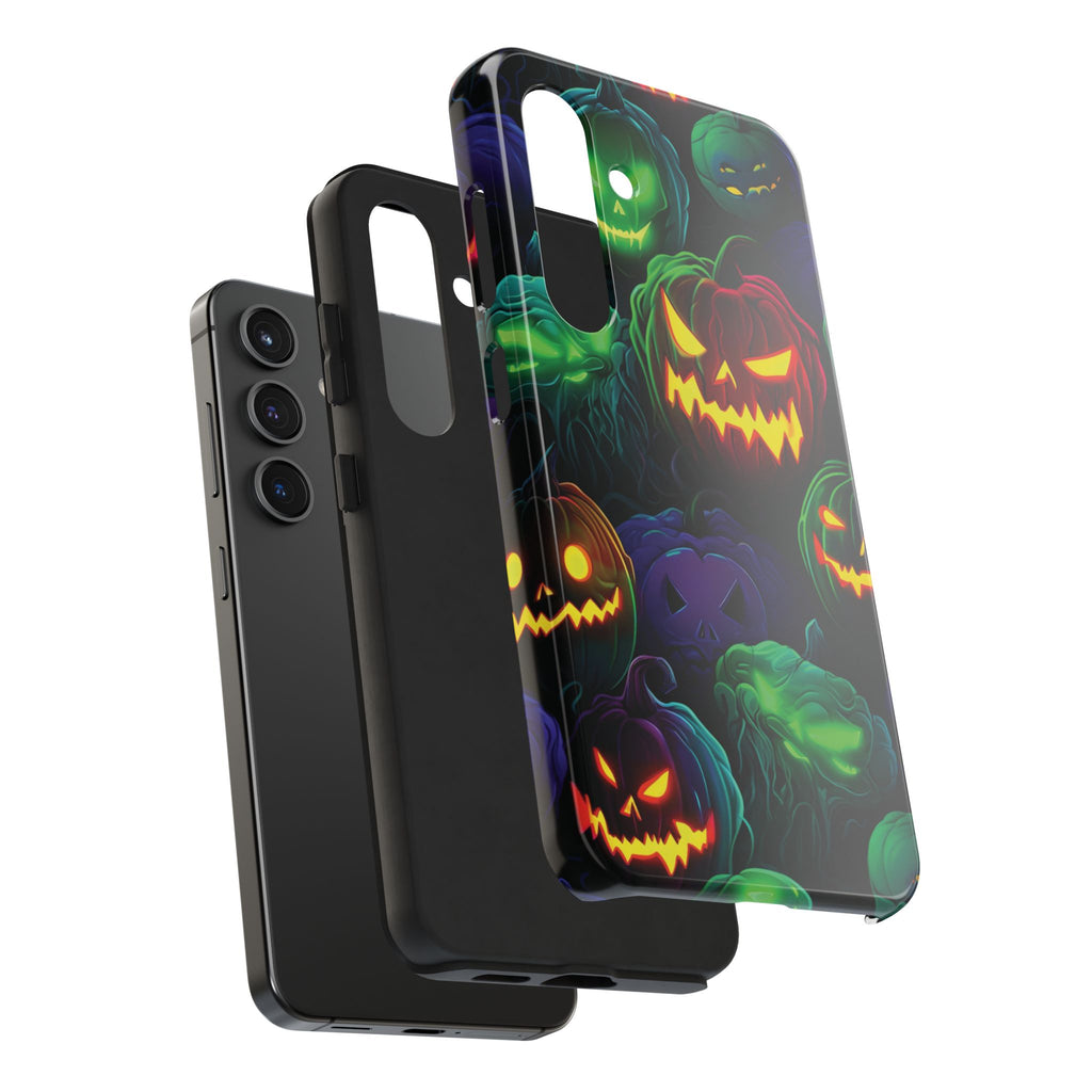 Halloween Pumpkin Phone Case, Spooky Fall Accessory, Tough Phone Cover, Halloween Gift, Pumpkin Decor