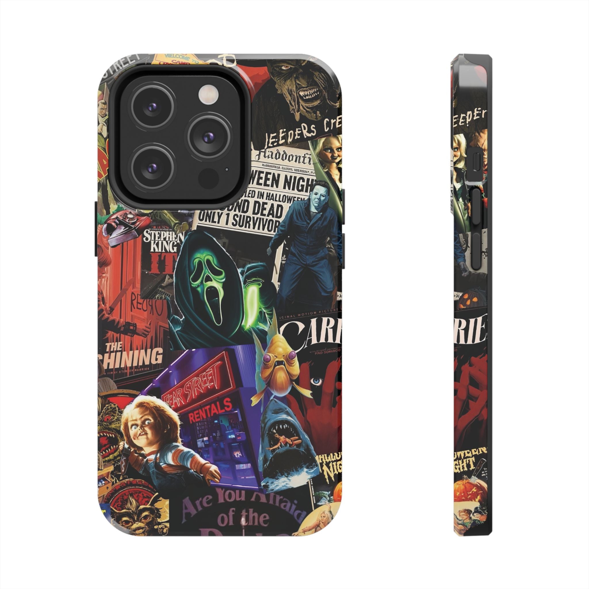 Spooky Horror Movie Phone Case | Tough Phone Cases for Horror Lovers, Halloween Gifts, Unique Accessories, Movie Night Essentials, [...]