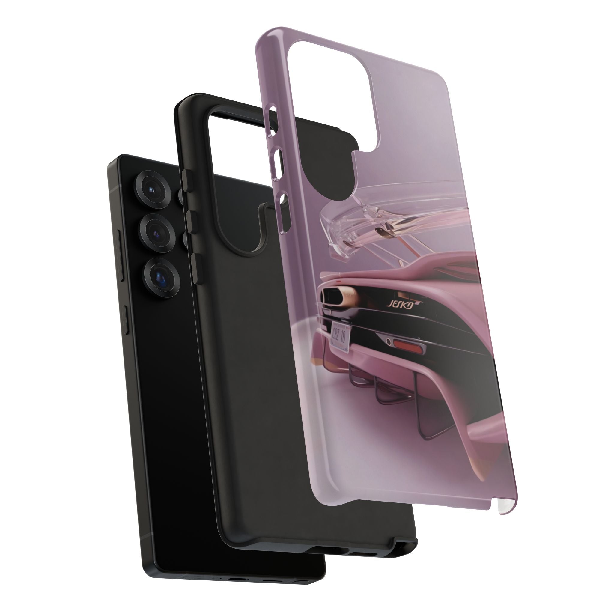Pink Hyper Car Phone Case — Retro Automotive iPhone Cover