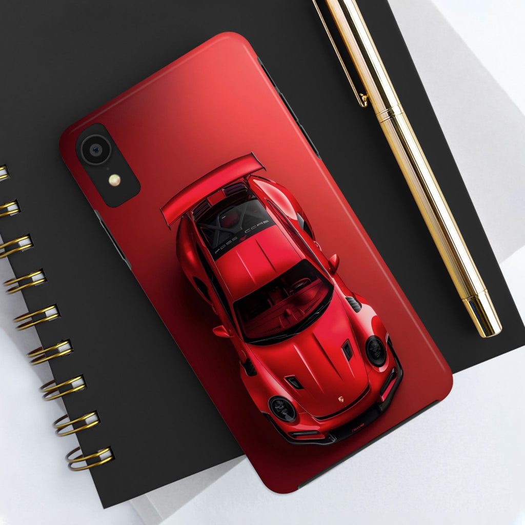 Sleek Sports Car Phone Cases for Automotive Enthusiasts, Durable Phone Covers, Car Lover Gifts, Stylish Tech Accessories, Red Racing Design