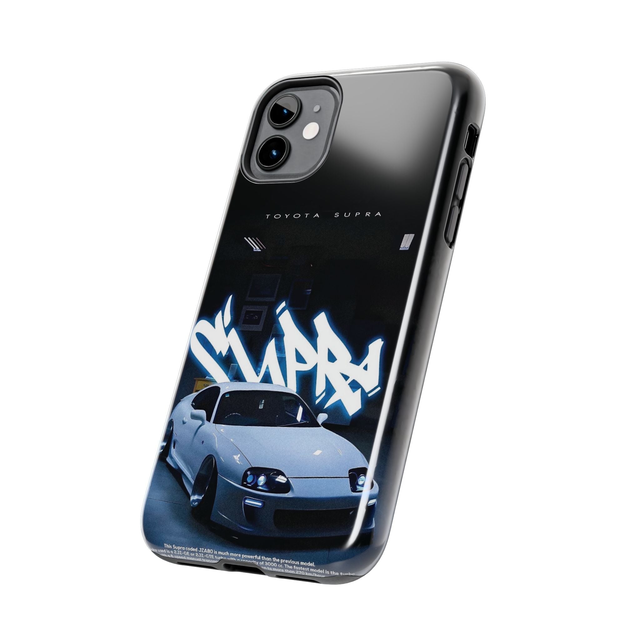 Toyota Supra Graffiti Phone Case - Tough & Stylish Protection for Car Enthusiasts