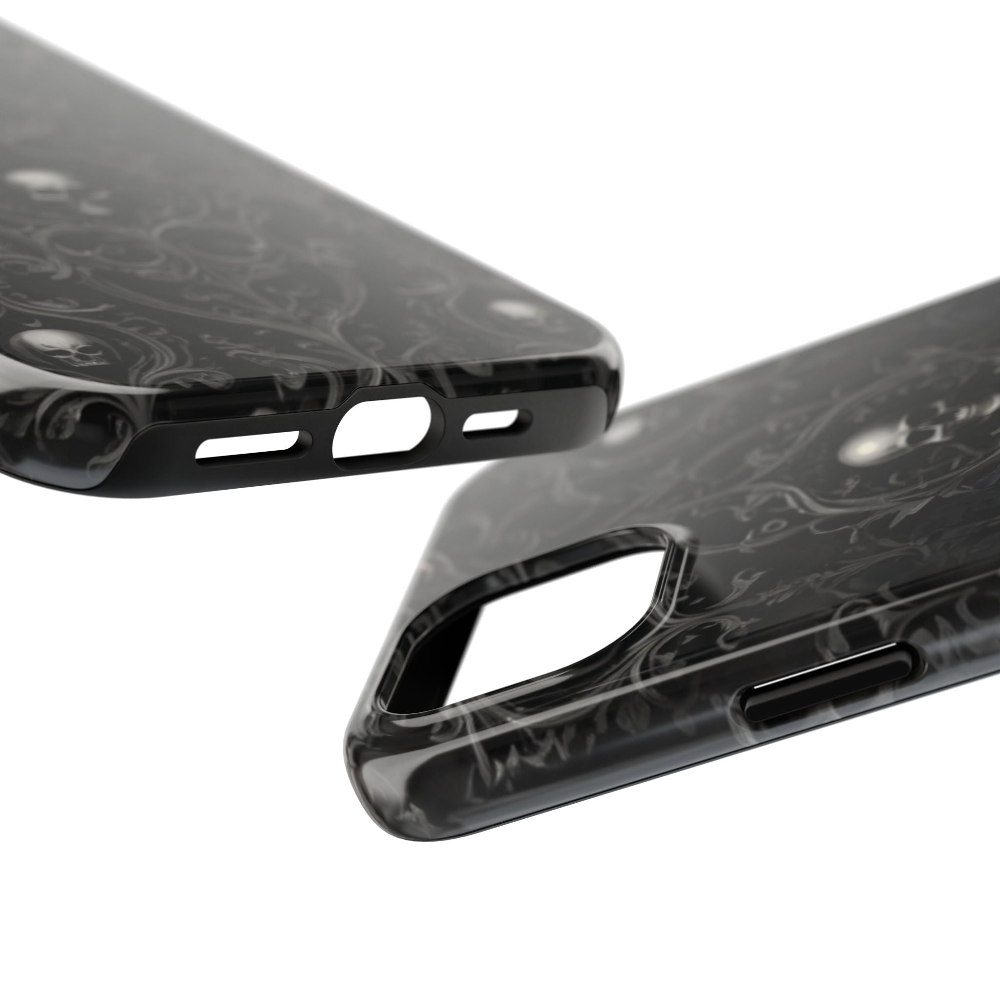 Gothic Skull Phone Cases - Tough Protection, Unique Gift for Halloween, Dark Aesthetic Accessory for Men and Women, Trendy Phone Cover