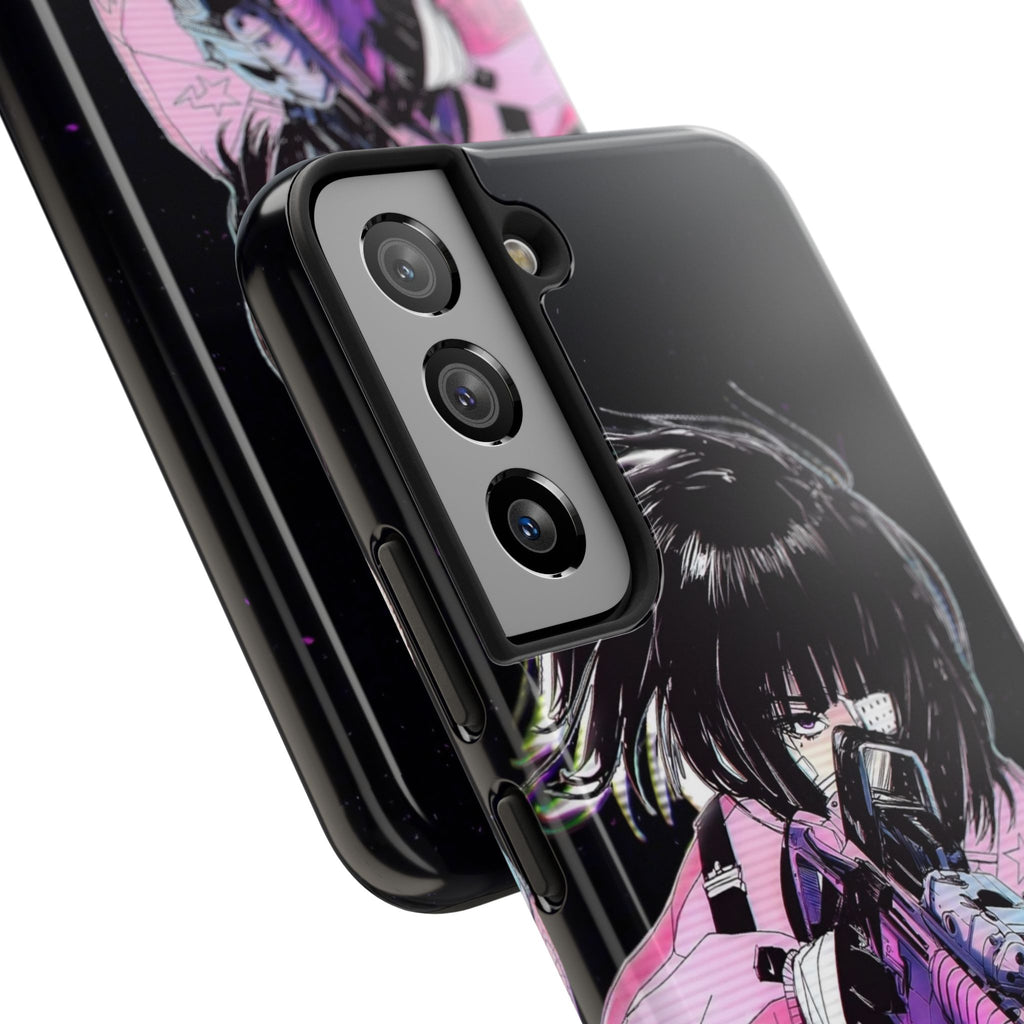 Anime-Style Tough Phone Cases with Edgy Designs, Perfect for Gamers, Cyberpunk Lovers, Gifts for Birthdays, Holidays, and Cosplay