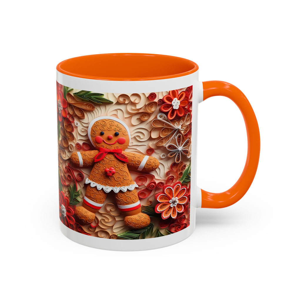 Gingerbread Christmas Coffee Mug, Festive Holiday Drinkware, Cute Gingerbread Man Mug, Winter Gift Idea, Coziness for Your Mornings