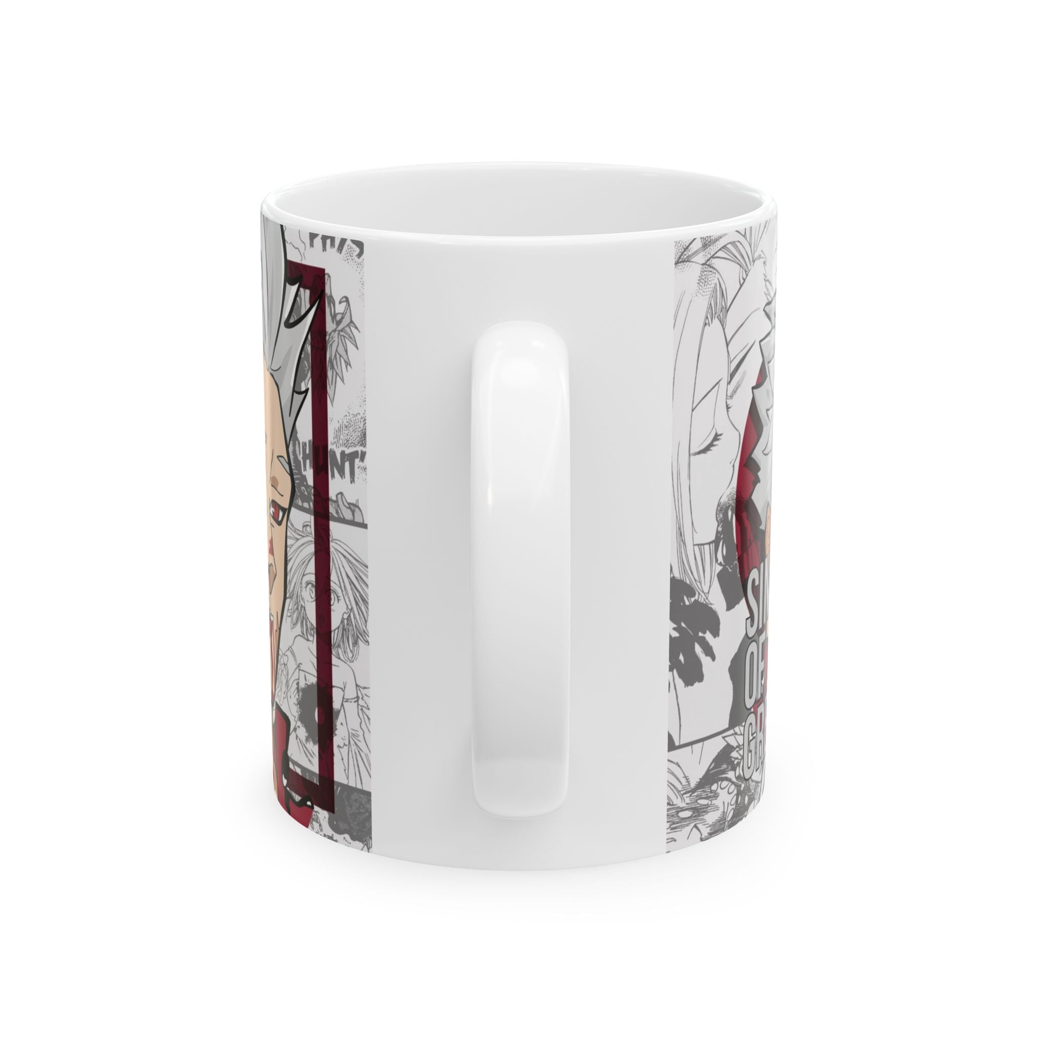 Anime Manga Collage Ceramic Mug (11oz, 15oz) — Chibi Character Panel Design