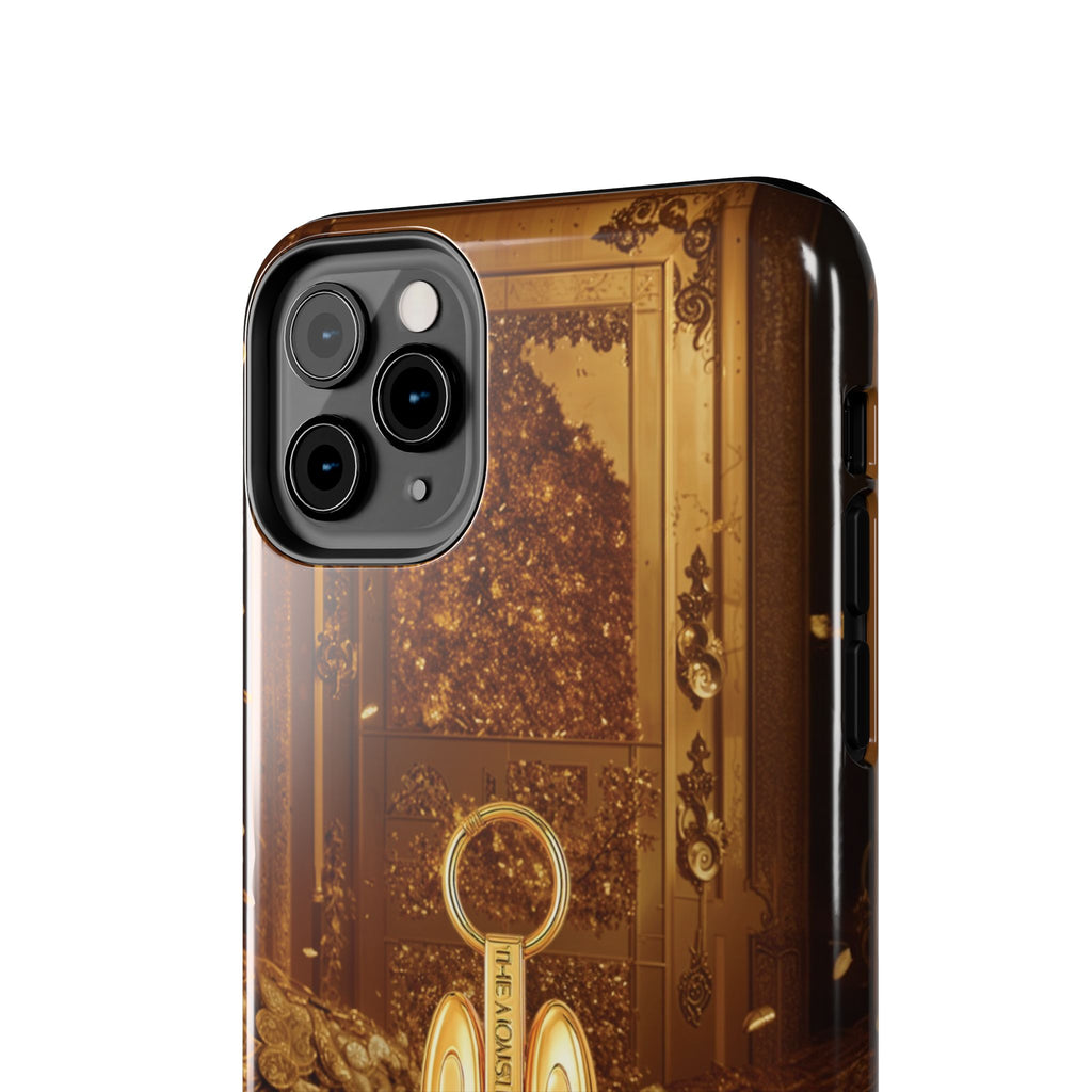 Luxurious Rabbit Phone Case, Golden Bunny Phone Cover, Tough Phone Cases, Cute Rabbit Holder, Unique Gift Idea, Stylish Mobile Protector