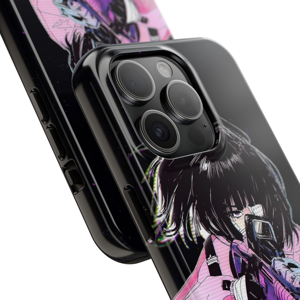 Anime-Style Tough Phone Cases with Edgy Designs, Perfect for Gamers, Cyberpunk Lovers, Gifts for Birthdays, Holidays, and Cosplay