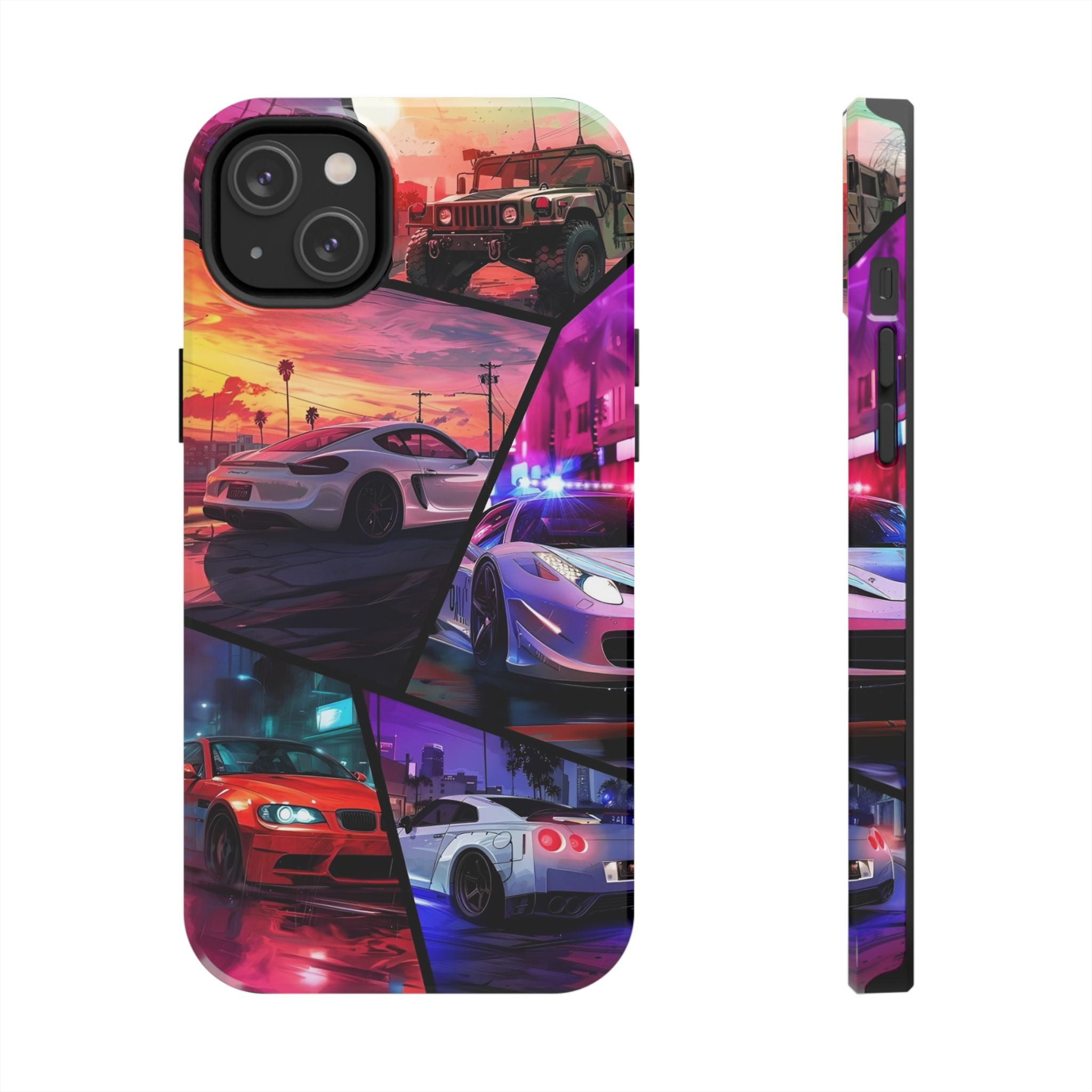 Vibrant Automotive Tough Phone Cases for Car Enthusiasts